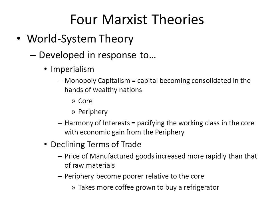 Marx's theory of history